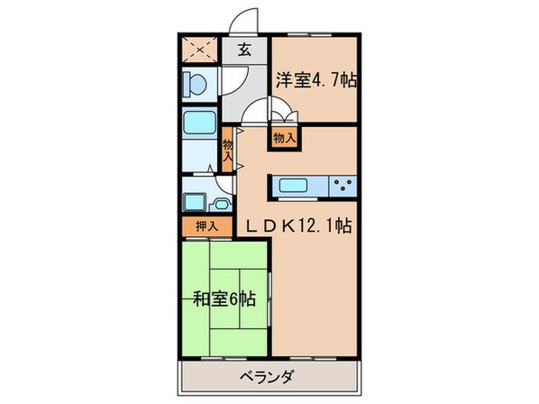 シャトーメゾンの物件間取画像